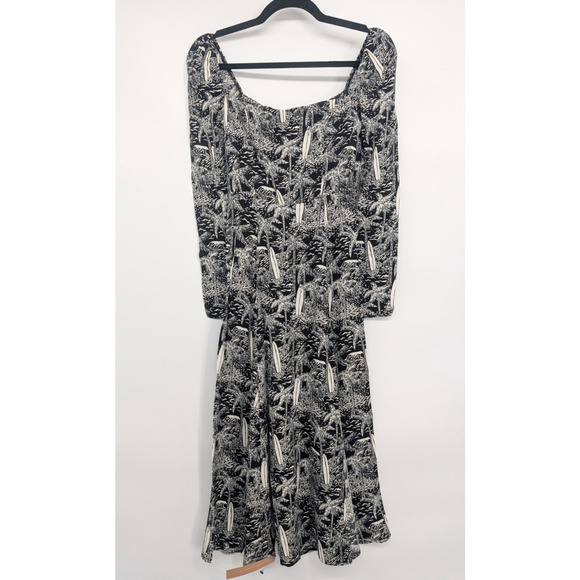 NWT Reformation Sigmund Tropical Printed Crepe Midi Dress Size 0 Lanai #2J456 - Picture 2 of 11